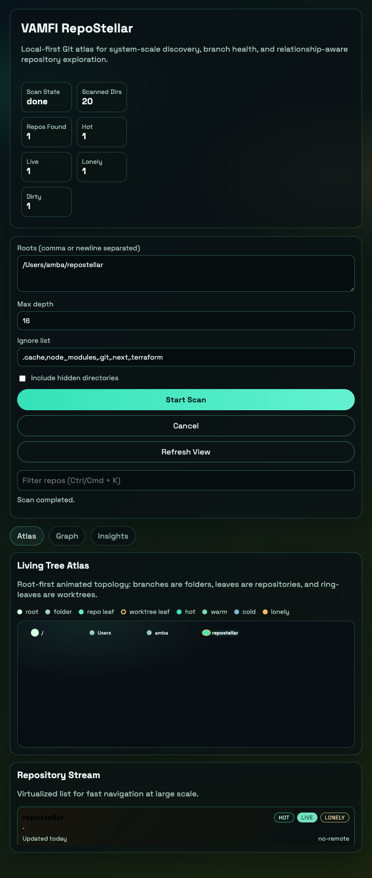 RepoStellar atlas screenshot preview